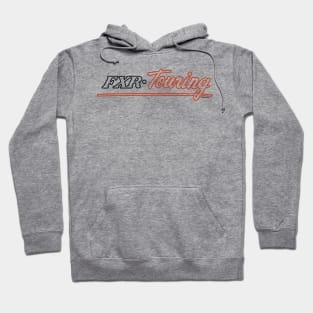 F X R - Touring Pinstripe Black and Orange Hoodie